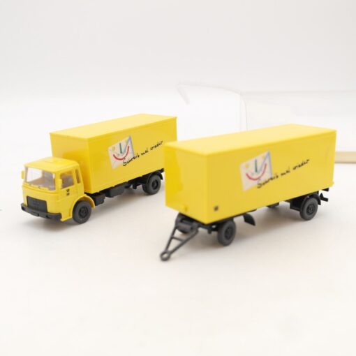 Wiking 1:87 55126 MAN DBP Postkoffer-Lastzug in OVP QR1725