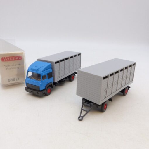 Wiking 1:87 56527 Iveco Hängerzug Viehtransporter in OVP RG4061
