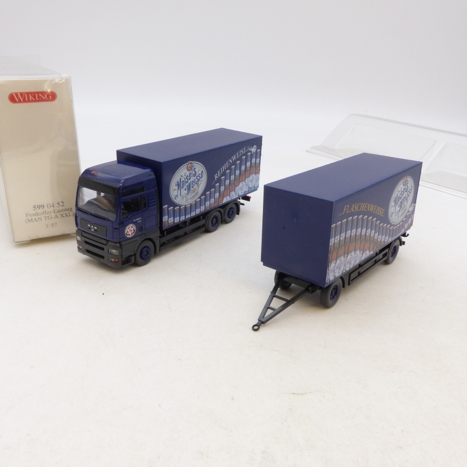 Wiking 1:87 599 04 52 MAN TGA XXL Hängerzug Maisel's Weisse in OVP RG4035