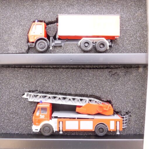 Wiking 1:87 6840640600 Set mit 5 Mercedes Fahrzeugen der Feuerwehr in OVP EX4123 – Bild 5
