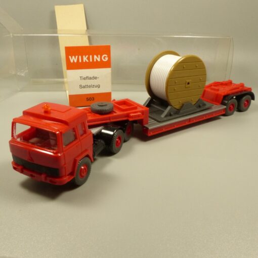 Wiking 1:87 GK 503/7 Magirus 235 D Tieflade-Sattelzug mit Ladung in OVP EX6315