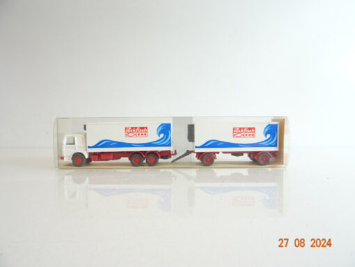 Wiking 1:87 H0 472 MAN Kühl Lastzug Packfisch in OVP TF946