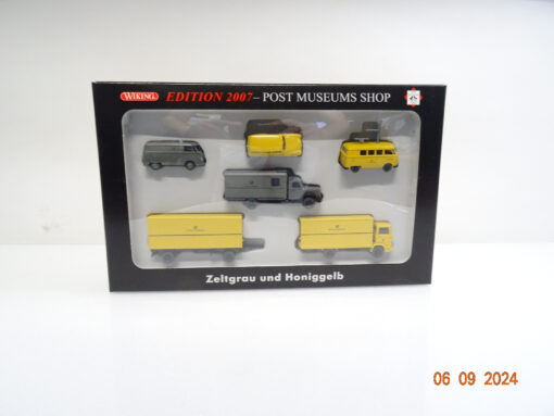 Wiking 1:87 H0 80-12 Set Post Zeltgrau und Honiggelb in OVP TF1033