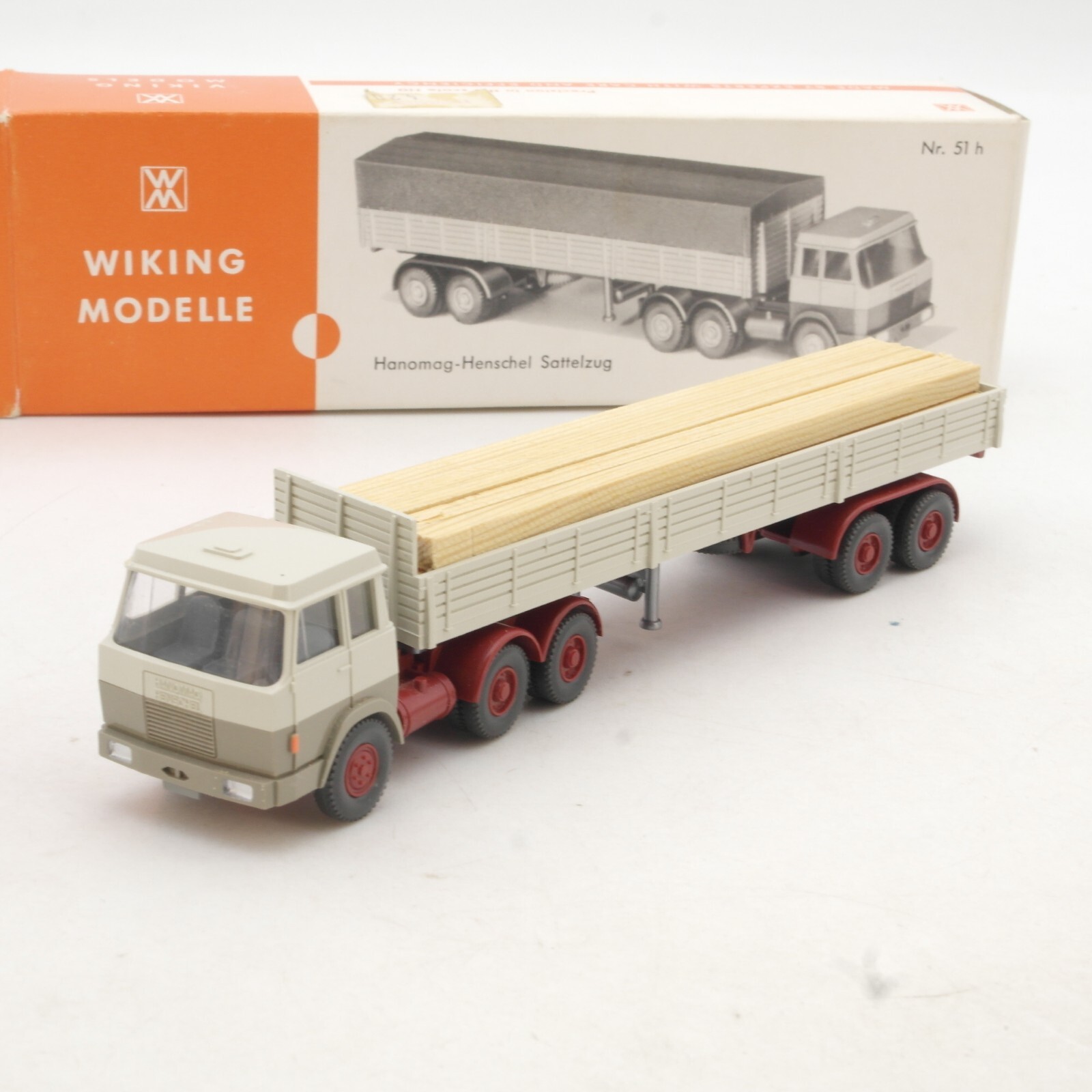 Wiking 1:87 Hanomag Henschel Sattelzug mit Ladung, siehe Bilder in OVP QR1110 – Bild 3