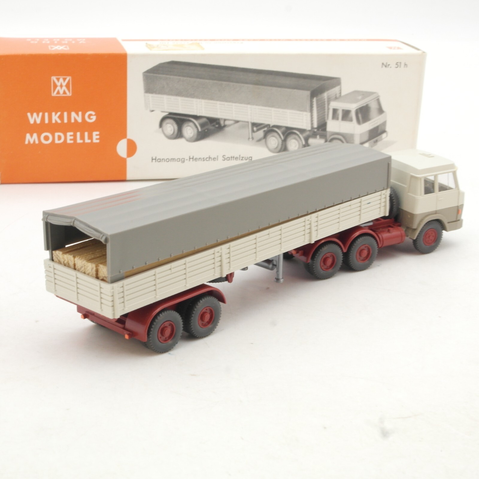 Wiking 1:87 Hanomag Henschel Sattelzug mit Ladung, siehe Bilder in OVP QR1110 – Bild 4