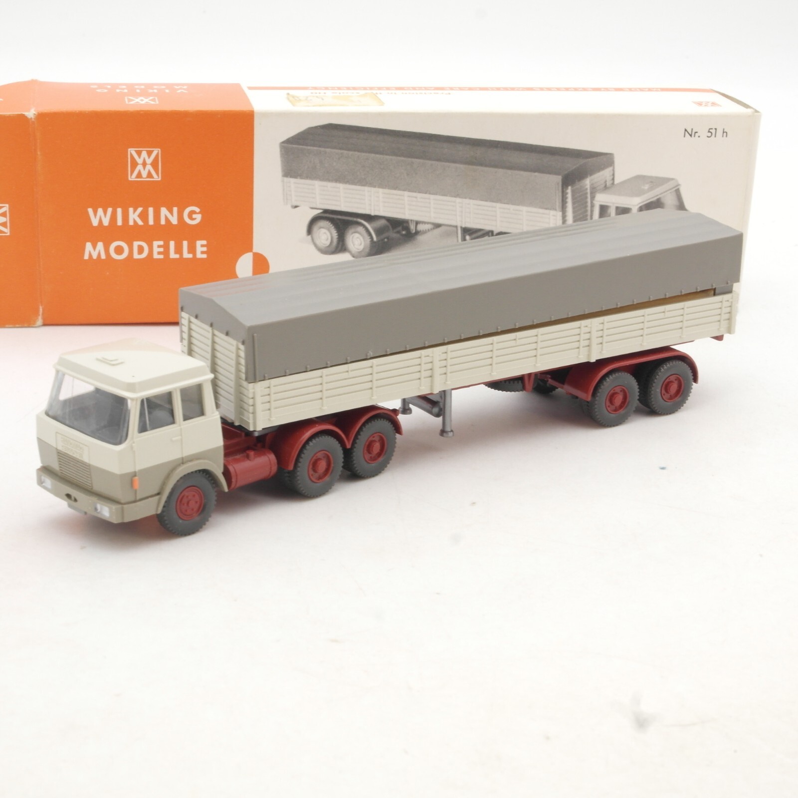 Wiking 1:87 Hanomag Henschel Sattelzug mit Ladung, siehe Bilder in OVP QR1110
