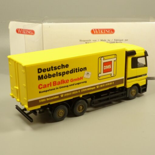 Wiking 1:87 MB Actros Koffer-LKW Carl Balke DMS in OVP EX7162 – Bild 3