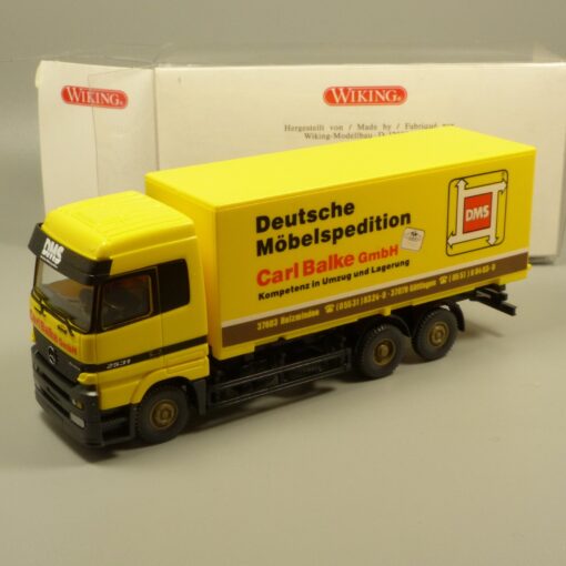 Wiking 1:87 MB Actros Koffer-LKW Carl Balke DMS in OVP EX7162