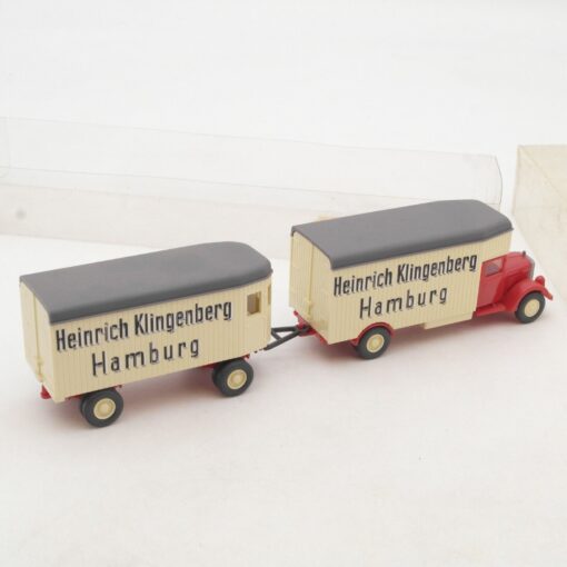 Wiking 1:87 MB Hängerzug Heinrich Klingenberg Hamburg in EVP RA6746 – Bild 3