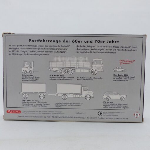 Wiking 1:87 PMS 80-04 Postfahrzeuge der 60er und 70er Edition 2000 in OVP EX6674 – Bild 3