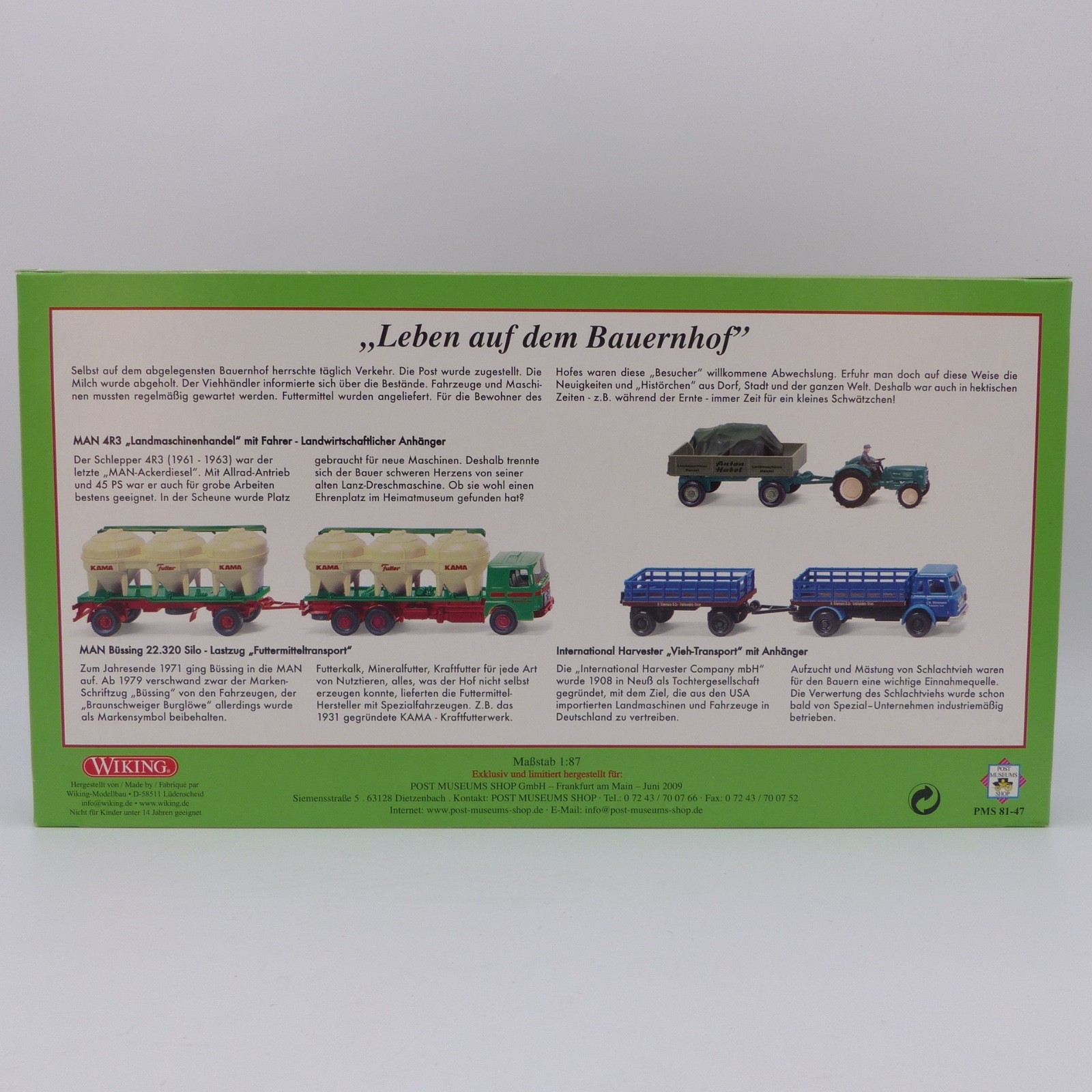 Wiking 1:87 PMS Set 81-47 Daheim auf dem Land Leben auf Bauernhof in OVP EX8496 – Bild 4