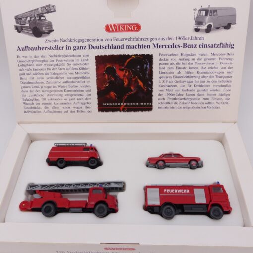 Wiking 1:87 Set 099088 Im Hoheitlichen Dienst der Feuerwehr in OVP EX6451 – Bild 4