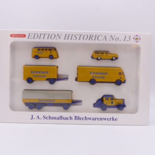 Wiking 1:87 Set PMS 81-55 J.A. Schmalbach Blechwarenwerke in OVP EX6731