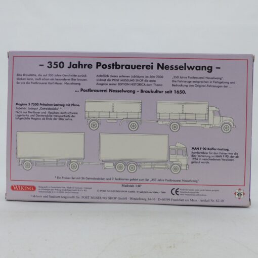 Wiking 1:87 Set PMS 82-10 Edition Historica No. 1 Postbrauerei in OVP EX6672 – Bild 3