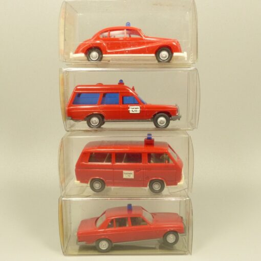 Wiking 1:87 Verschiedene Modelle der Feuerwehr im 4er Pack in OVP EX3440 – Bild 3