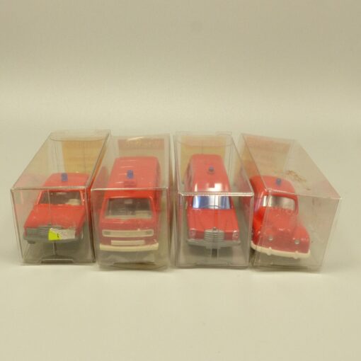 Wiking 1:87 Verschiedene Modelle der Feuerwehr im 4er Pack in OVP EX3440 – Bild 4