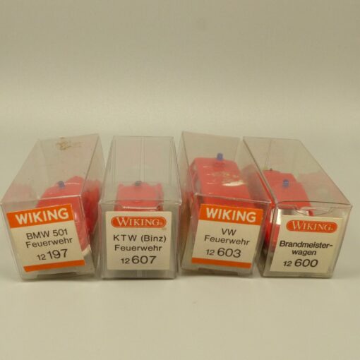 Wiking 1:87 Verschiedene Modelle der Feuerwehr im 4er Pack in OVP EX3440 – Bild 5