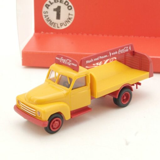 Albedo 1:87 400145 Hanomag L28 Getränkepritsche Coca Cola in OVP QR1965