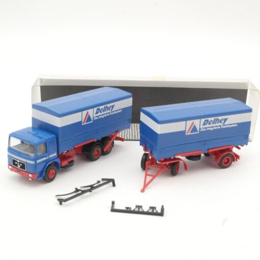 Albedo 1:87 MAN Hängerzug Delhey Frachtsystem in OVP QR9696