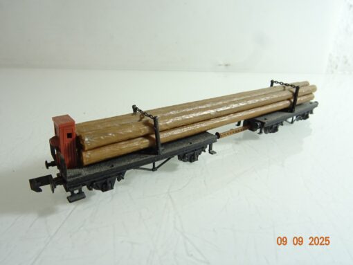 Arnold N 4479 Drehschemelwagen mit Bremserhaus und Ladung  RR3430 o.