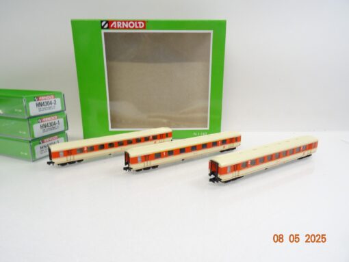 Arnold N HN4304 Schlierenwagen - Set 3tlg. der ÖBB neuwertig in OVP JL572 – Bild 3