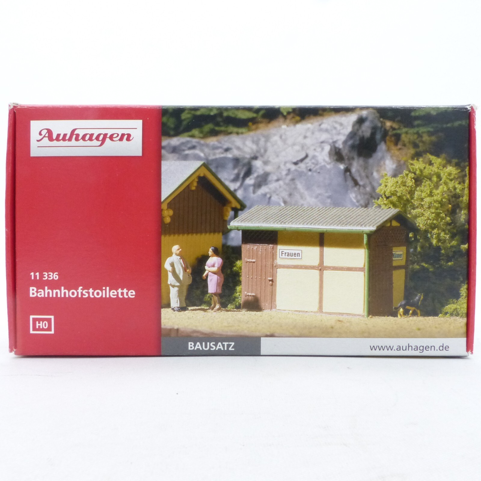 Auhagen H0 Bausatz 11336 Bahnhofstoilette mit Zaun in OVP EX5130