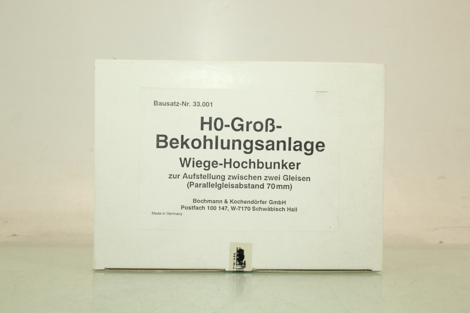 B&K H0 33.001 Groß-Bekohlungsanlage Wiege-Hochbunker in OVP GS1759