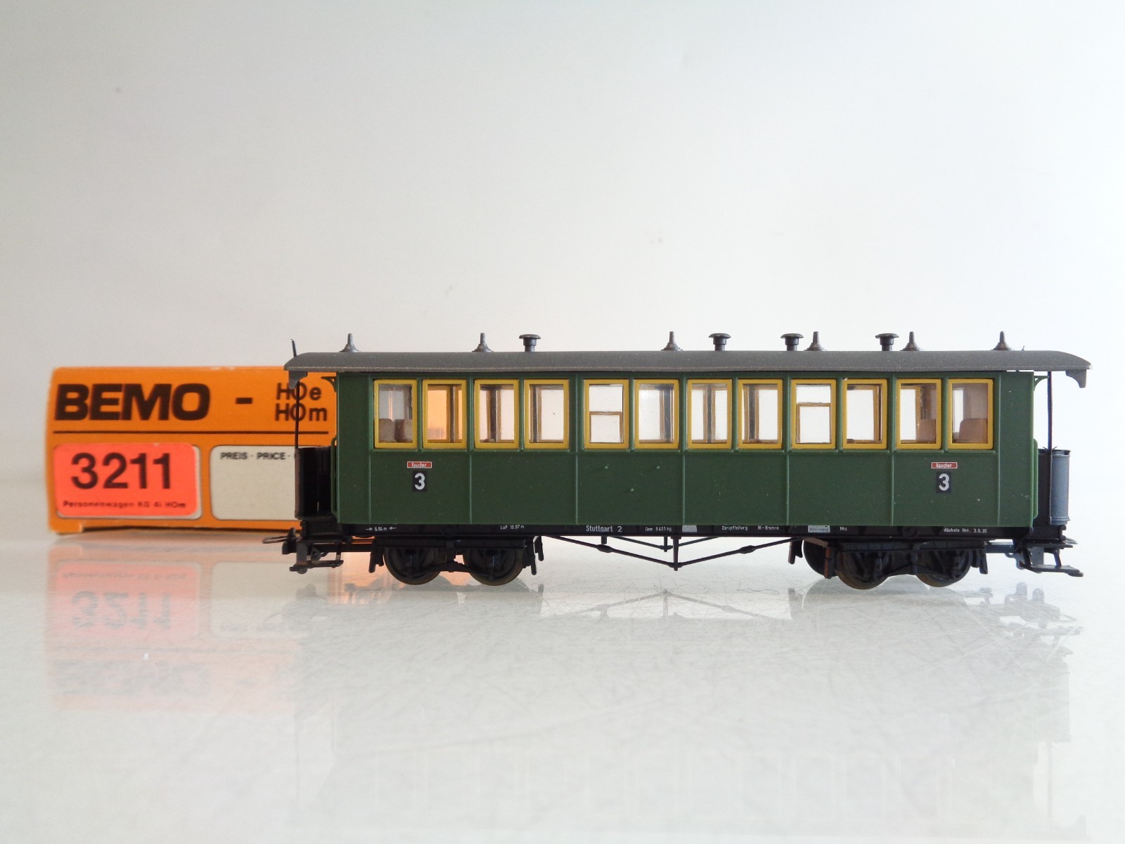 Bemo H0m 3211 Personenwagen 3.Kl. in OVP BH822