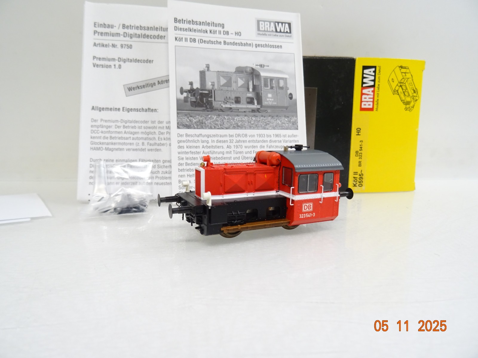 Brawa H0 0595 AC Diesellok BR 323 541-3 der DB Digital in OVP JL4153
