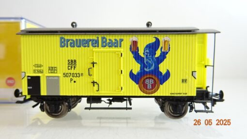 Brawa H0 47834 gedeckter Güterwagen Brauerei Baar der SBB in OVP PR8031 – Bild 3