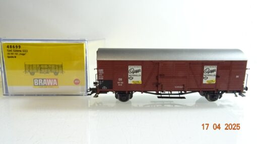 Brawa H0 48699 gedeckter Güterwagen Goggo Roller der DB in OVP PR7192