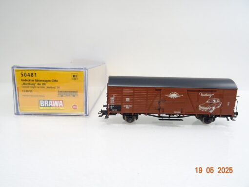 Brawa H0 50481 gedeckter Güterwagen Wartburg der DR in OVP PR7768