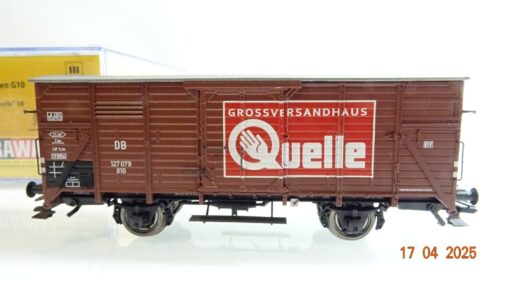 Brawa H0 50762 gedeckter Güterwagen Quelle der DB in OVP PR7171 – Bild 3