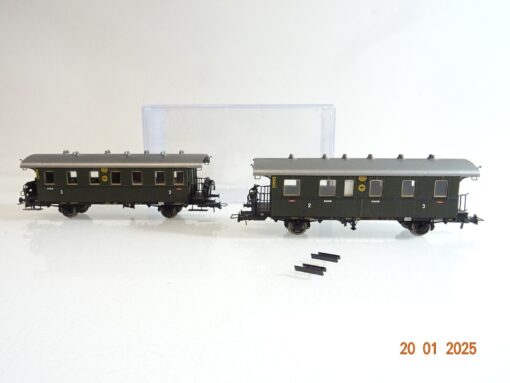 Brawa H0 Personenwagen 2 tlg. 3. u. 2./3.Kl. der DRG in EVP PR5398