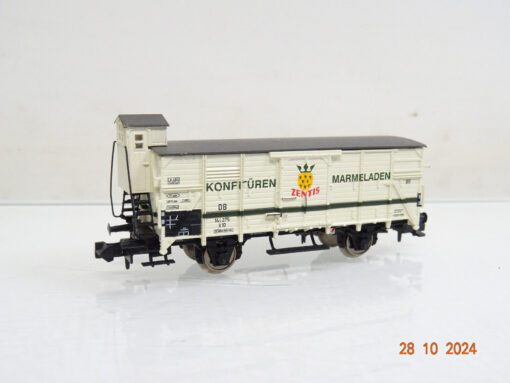 Brawa N 67491 Gedeckter Güterwagen Zentis der DB LE6758 o.