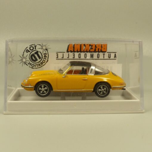 Brekina 1:87 16250 Porsche 911 Targa gelb/schwarz in OVP EX7266 – Bild 4