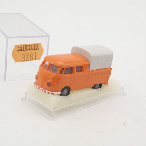 Brekina 1:87 3281 VW T1 DoKa Pritsche Kommunal in OVP RR2782