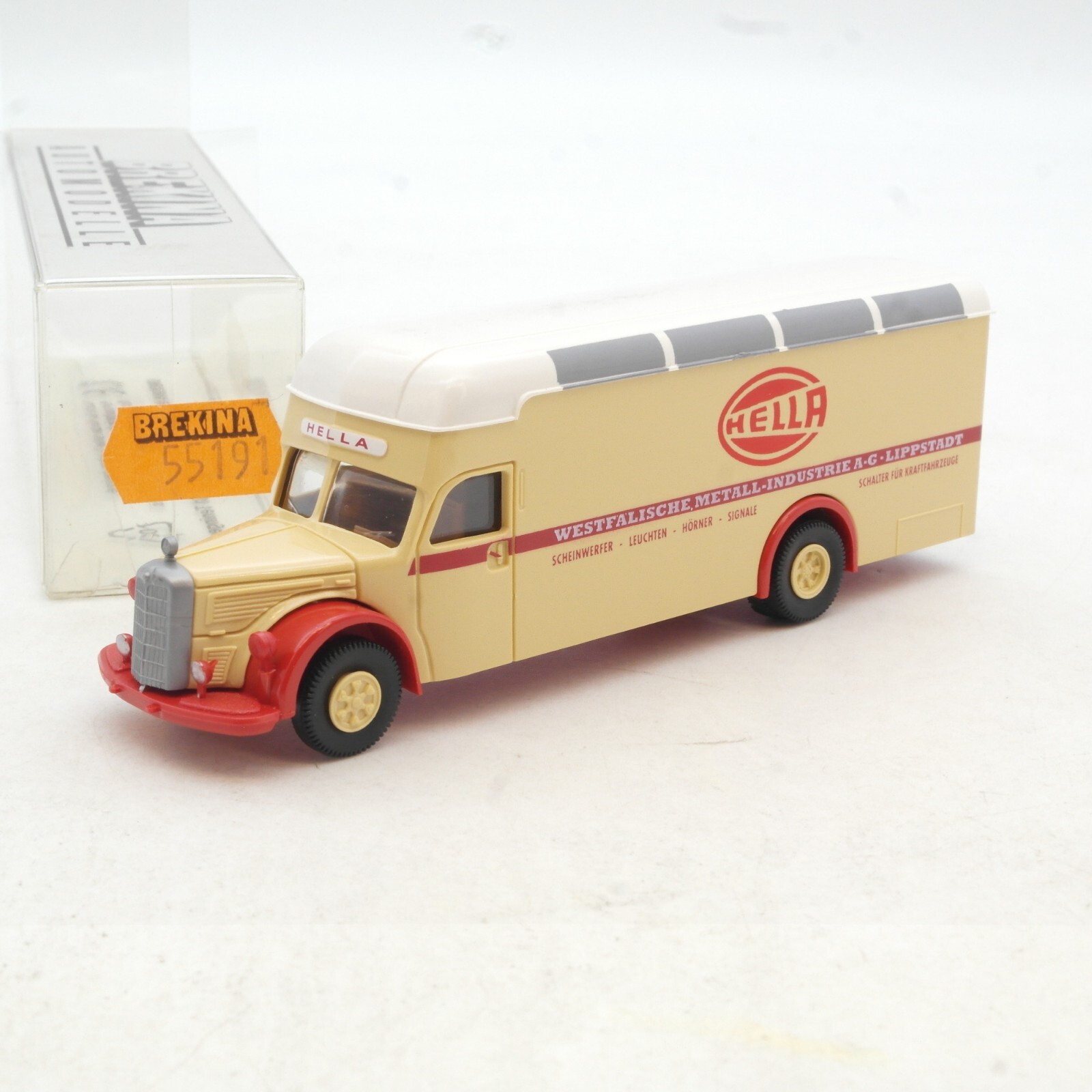 Brekina 1:87 55191 Mercedes L 6600 Koffer HELLA in OVP RG1395