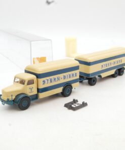 Brekina 1:87 7710 Büssing Hängerzug Stern Biere in OVP RF9703
