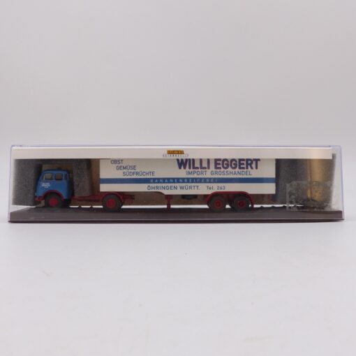 Brekina 1:87 78203 MAN Pausbacke Koffersattelzug Willi Eggert in OVP EX7447 – Bild 4
