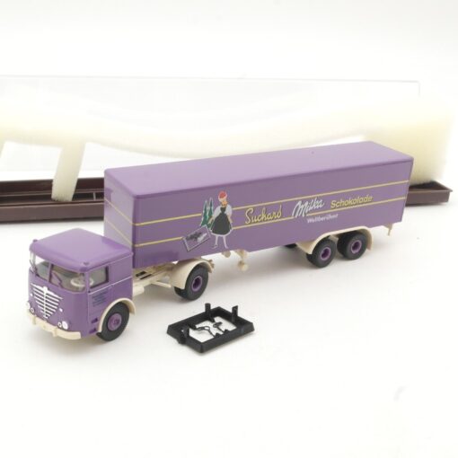 Brekina 1:87 7917 Büssing Sattelzug Milka Schokolade in OVP QR9534
