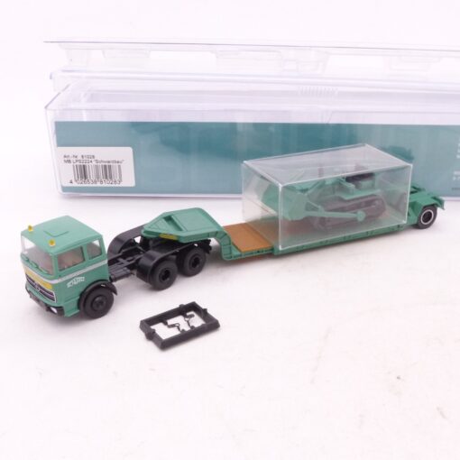 Brekina 1:87 81028 MB LPS2224 Schwerlastzug Schwarzbau in OVP EX6828