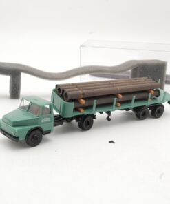 Brekina 1:87 82603 Henschel HS 16 Sattelzug mit Ladung Schwarz-Bau in OVP RR854