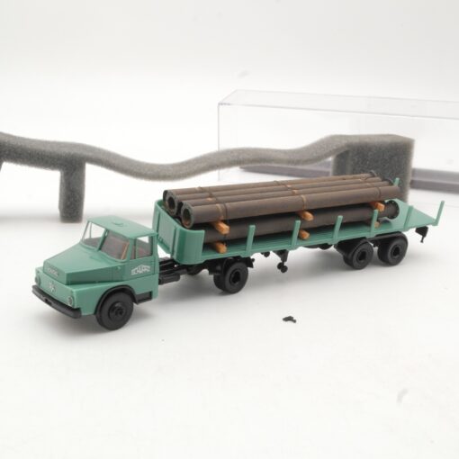 Brekina 1:87 82603 Henschel HS 16 Sattelzug mit Ladung Schwarz-Bau in OVP RR854