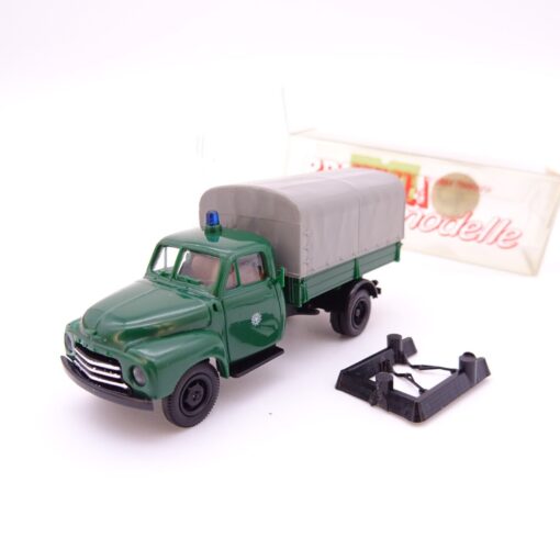 Brekina 1:87 Opel Blitz Pritsche Plane Polizei in EVP QR3421