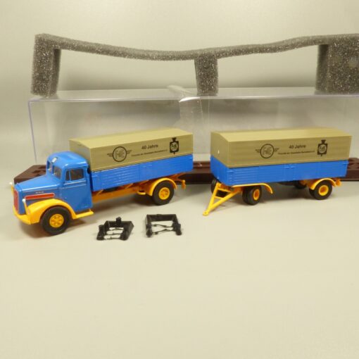 Brekina 1:87 Sondermodell MAN 745 Hängerzug 40 Jahre FdE in OVP EX7187