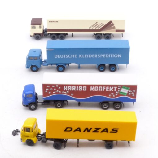 Brekina etc 1:87 4er-Pack Sattelzug Modelle siehe Bilder in Tüte EX7403