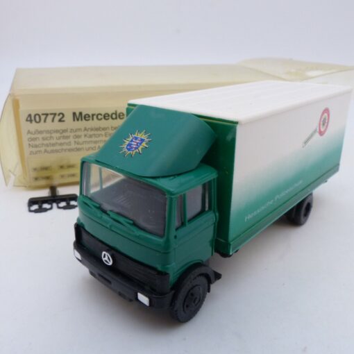 Busch 1:87 Nr.: 40772 Mercedes LP809 Koffer-LKW Polizeischule in OVP EA6548