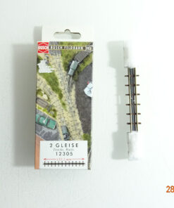 Busch H0 12305 Gleis 2St. 133,2mm siehe Foto in OVP CK3633