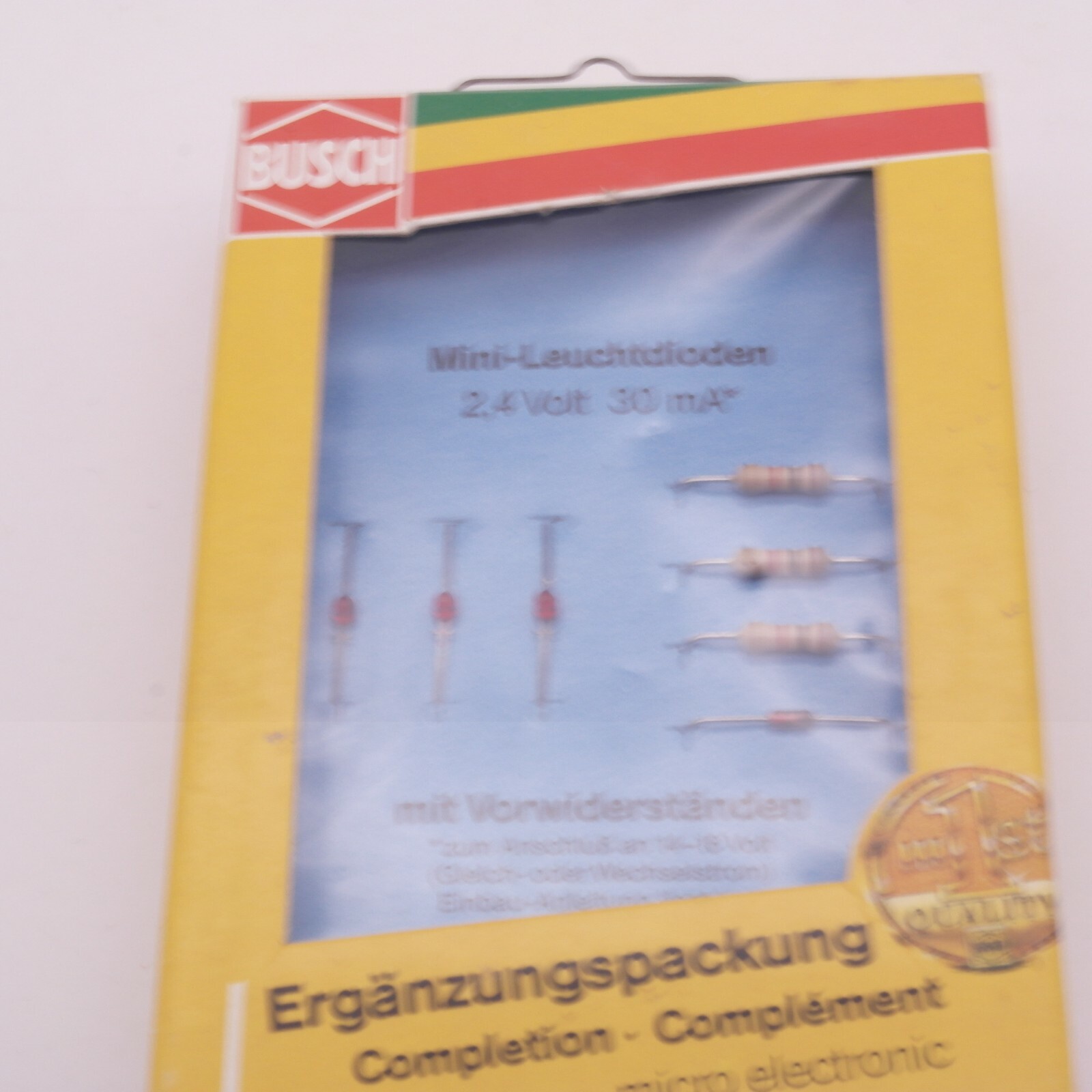 Busch H0 5984 3x Leuchtdioden 2,4 Volt 30 mA in OVP RT4620